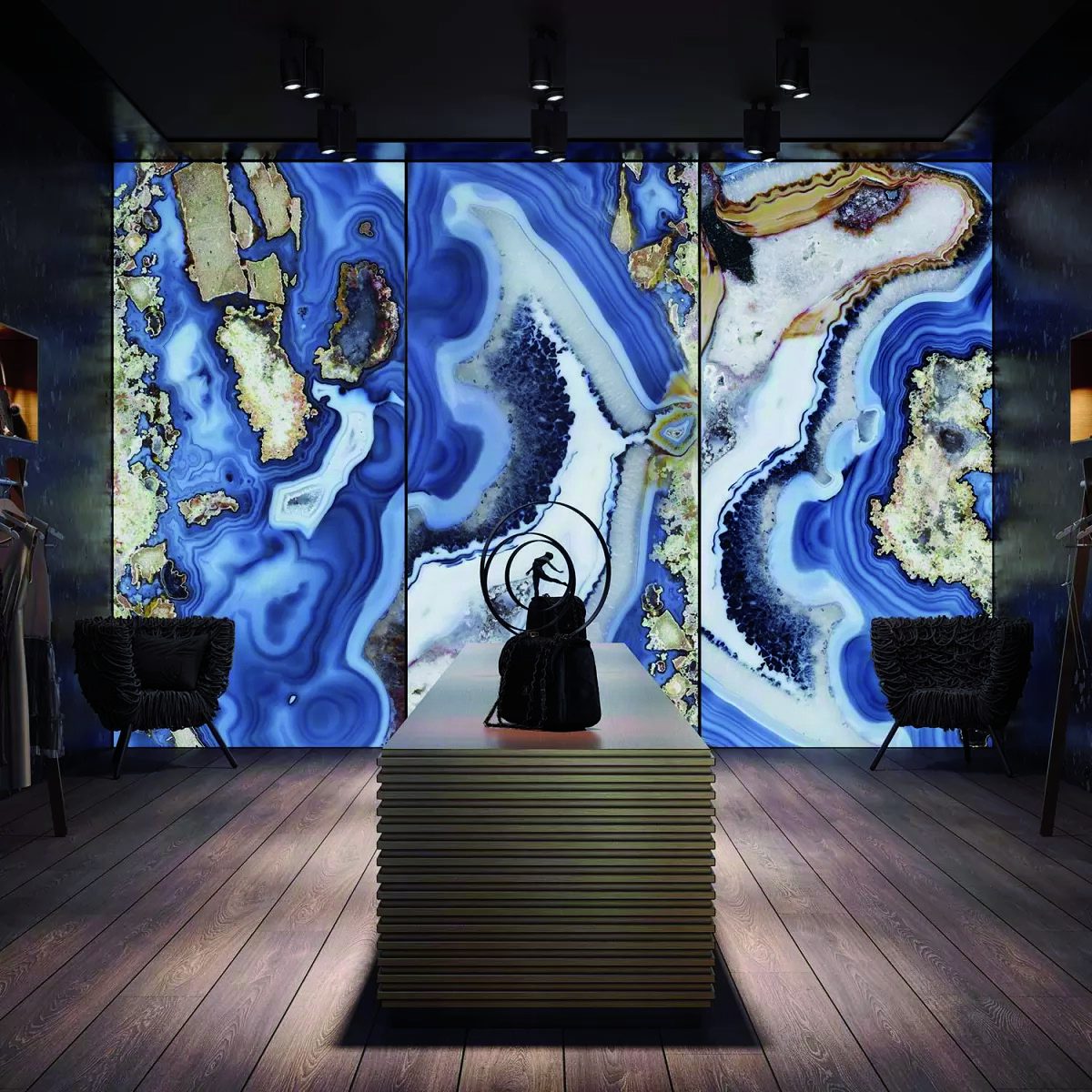 wipro Designglas-Panels mit Tiefenwirkung und LED-Hinterleuchtung